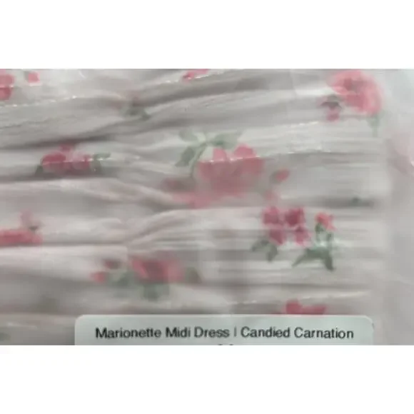 NWT $128 RUMORED Marionette midi dress / candied carnation S - Picture 6 of 14